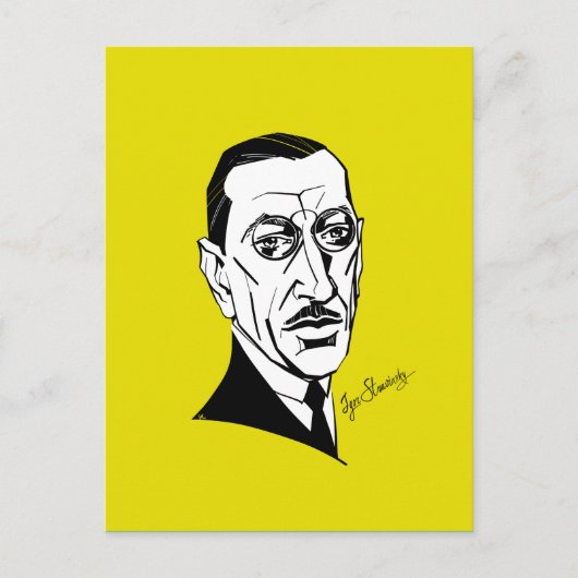 Igor Stravinsky Briefkaart (Voorkant)