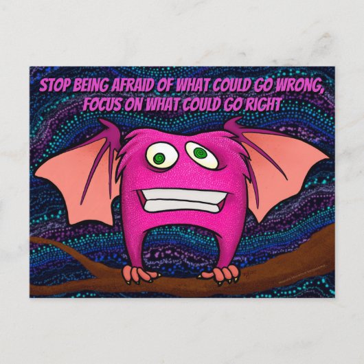 Igor the bat, w/quote briefkaart (Voorkant)
