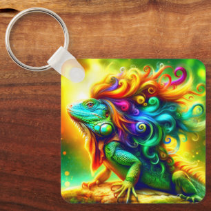 Iguana Art Sleutelhanger