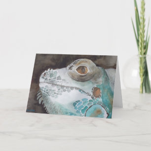 Iguana Art Wenskaart Kaart