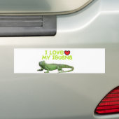 Iguana Bumpersticker" Ik hou van mijn Iguana" Bumpersticker (Op auto)