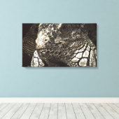 Iguana Canvas Afdruk (Insitu (Houten vloer))