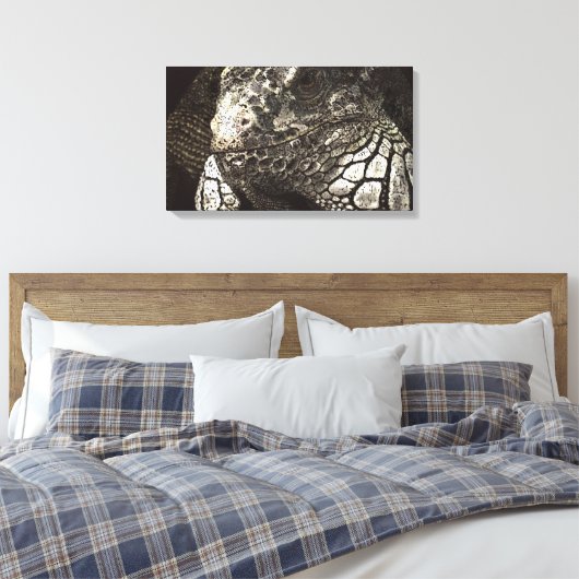 Iguana Canvas Afdruk (Insitu (Slaapkamer))