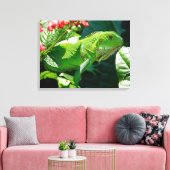 Iguana Canvas Afdruk (Insitu (Woonkamer))