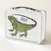 Iguana cartoon illustratie (Achterkant)