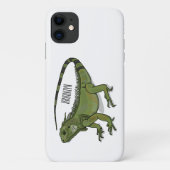 Iguana cartoon illustratie Case-Mate iPhone case (Achterkant)