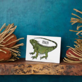 Iguana cartoon illustratie fotoplaat (Zijkant)