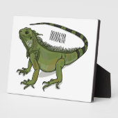 Iguana cartoon illustratie fotoplaat (Zijkant)