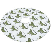 Iguana cartoon illustratie kerstboom rok (Gekanteld)