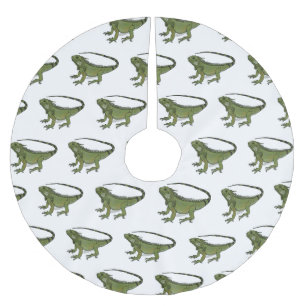 Iguana cartoon illustratie kerstboom rok