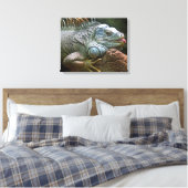 Iguana Close-Up canvas print (Insitu (Slaapkamer))