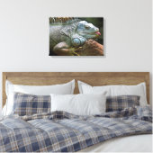 Iguana Close-Up canvas print (Insitu (Slaapkamer))