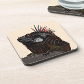 iguana ecru drankjes onderzetter (Linkerzijde)