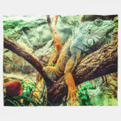 Iguana Fleece Deken (Voorkant (Horizontaal))