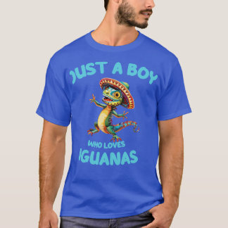 Iguana Hagedis is een jongen die van leguanen houd T-shirt