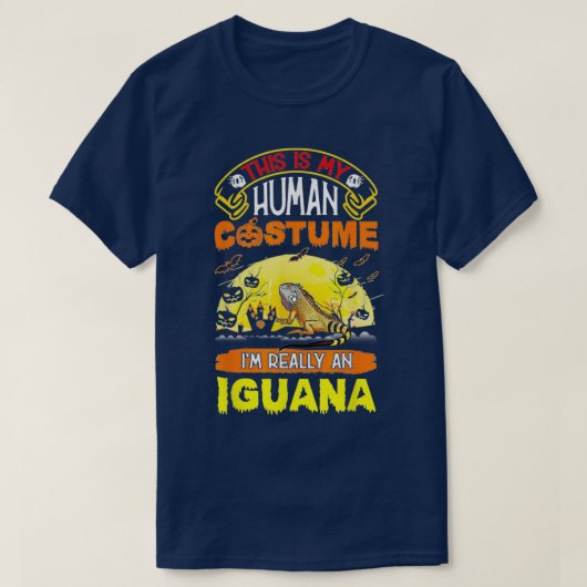 Iguana Halloween Costume Gift T-shirt (Design voorkant)