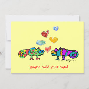 Iguana Hou Je Hand Vast Kaart