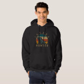 Iguana Hunter Funny Reptile Lover Hoodie (Voorkant volledig)