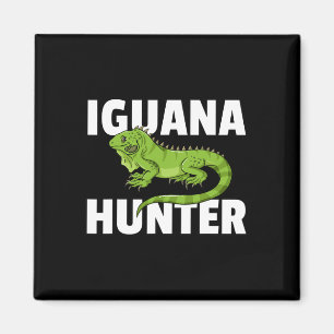 Iguana Hunter Reptile Lizard Hunting Magneet