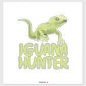 Iguana Hunter Sticker (Vel)