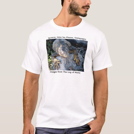 Iguana, Islas las Plazas, Galapagos T-shirt (Voorkant)