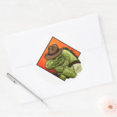 Iguana Jones Ronde Sticker (Envelop)