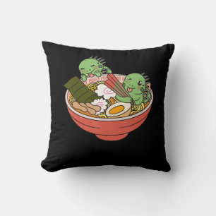 Iguana Kawaii Ramen Funny Pet Gift Kussen