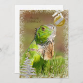 Iguana Kerst Kaart (Voorkant / Achterkant)