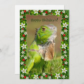 Iguana Kerst Kaart (Voorkant / Achterkant)