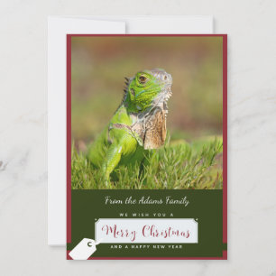 Iguana Kerst Kaart