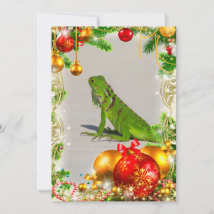 Iguana Kerst Kaart