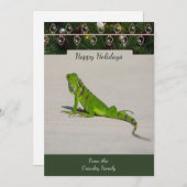 Iguana Kerst Kaart (Voorkant / Achterkant)