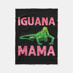 Iguana kunst voor moeder meisjes vrouwen hagedis r fleece deken
