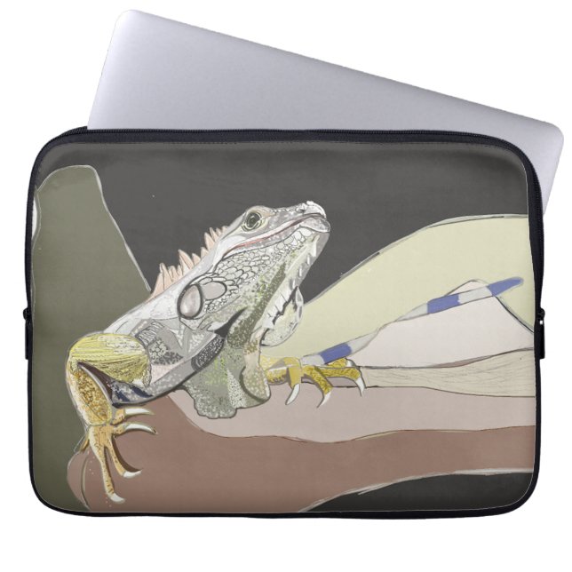 Iguana Laptop Sleeve (Voorkant)