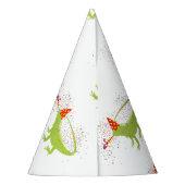 Iguana Lizard Partdens Animals met een partij Feesthoedjes (Achterkant)