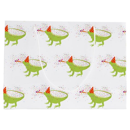 Iguana Lizard Partdens Animals met een partij Groot Cadeauzakje (Achterkant)