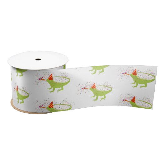 Iguana Lizard Partdens Animals met een partij Lint (Spoel)