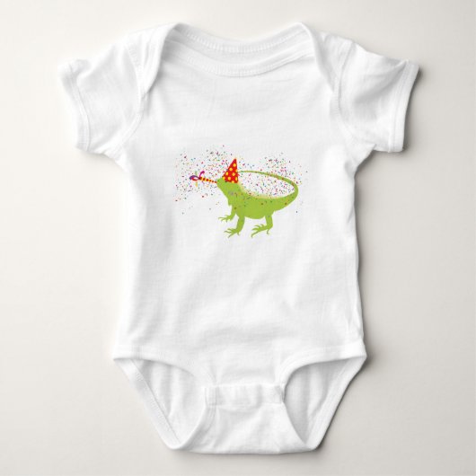 Iguana Lizard Partdens Animals met een partij Romper (Voorkant)