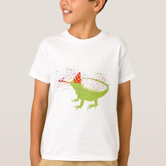 Iguana Lizard Partdens Animals met een partij T-shirt (Voorkant)