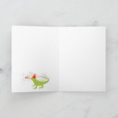 Iguana Lizard Partmals Birthday Kaart (Binnen)