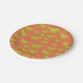 Iguana Lizard Pattern Papieren Bordje (Gekanteld)