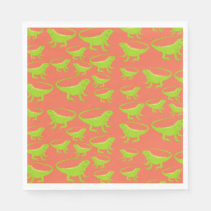 Iguana Lizard Pattern Servet