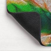 Iguana Lizard Reptile Wildlife Art Mousepad Muismat (Hoek)