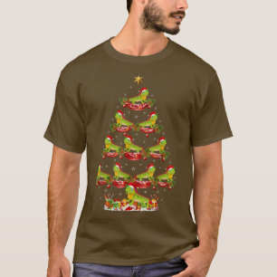 Iguana Lover Xmas Holiday Santa Iguana Kerstmis T-shirt