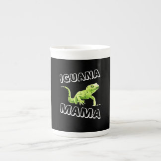 Iguana mama porselein kop