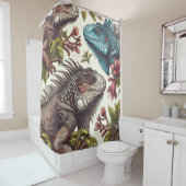  Iguana naadloos schilderen Douchegordijn (In situ)