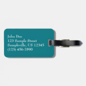 Iguana op St. Thomas Bagagelabel (Achterkant horizontaal)