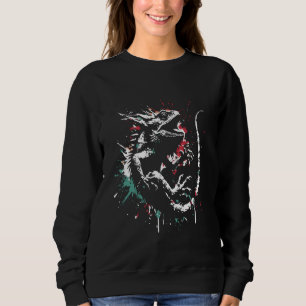 Iguana Paint Spletters -  Kleurrijke Leguan L Trui