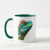 Iguana-portret Mok (Links)