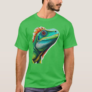 Iguana-portret T-shirt